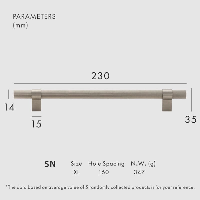 Avery Handle Hestia + Co. Nickel-XL